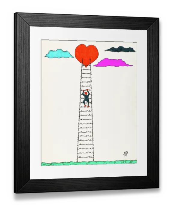 Framed Print : 'Untitled, by Mario De Biasi, from the 'Hearts' series Framed Print : 'Untitled, by Mario De Biasi, from the 'Hearts' series