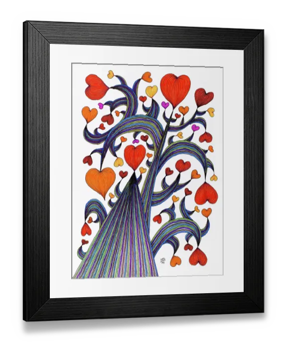 Framed Print : 'Untitled, by Mario De Biasi, from the 'Trees' Series, 1996, 20th Century, drawing'