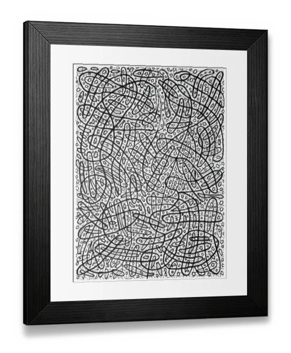 Framed Print : Abstract Drawing (Disegno astratto) Framed Print : Abstract Drawing (Disegno astratto)