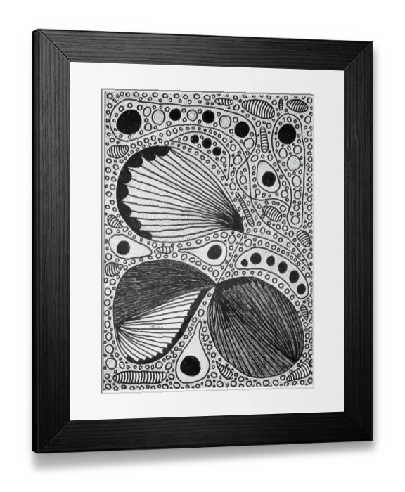 Framed Print : Abstract Drawing (Disegno astratto)