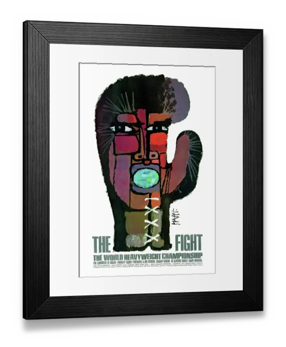 Framed Print : One Sheet For The Fight Framed Print : One Sheet For The Fight