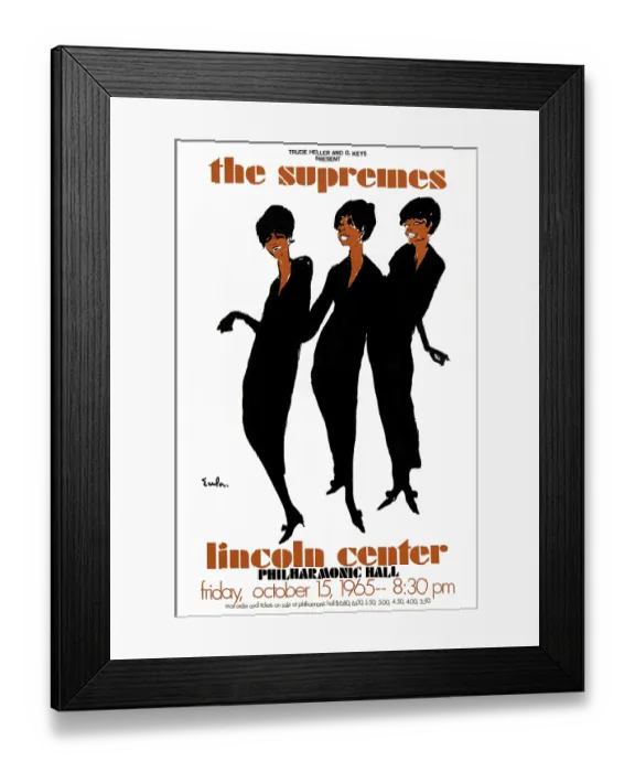 Framed Print : The Supremes At Lincoln Center