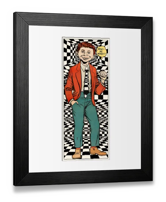 Framed Print : Poster Of Alfred E. Newman