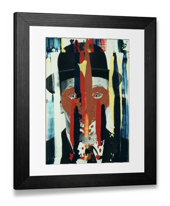 Framed Print : Man in Bowler Hat