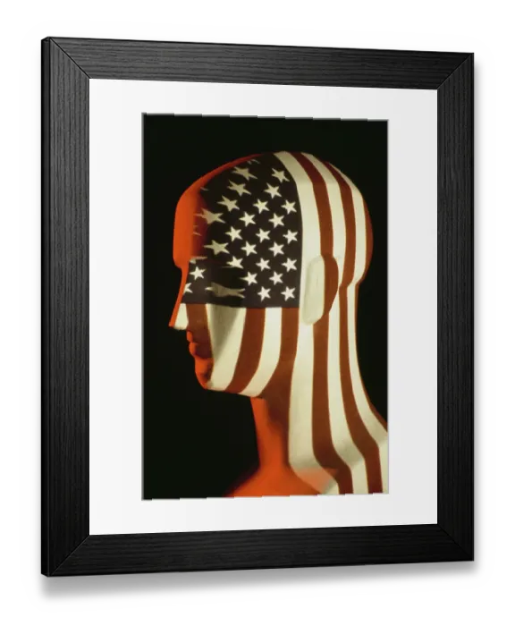 Framed Print : American Head