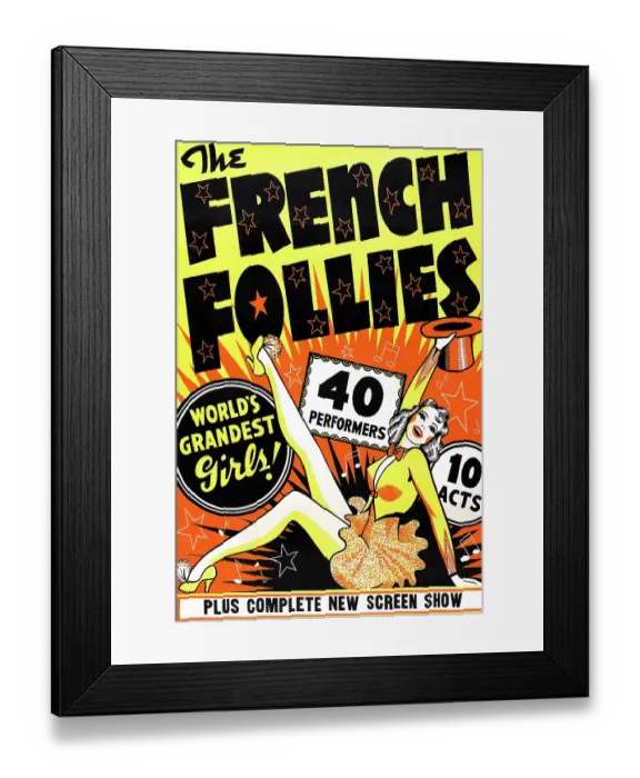 Framed Print : The French Follies