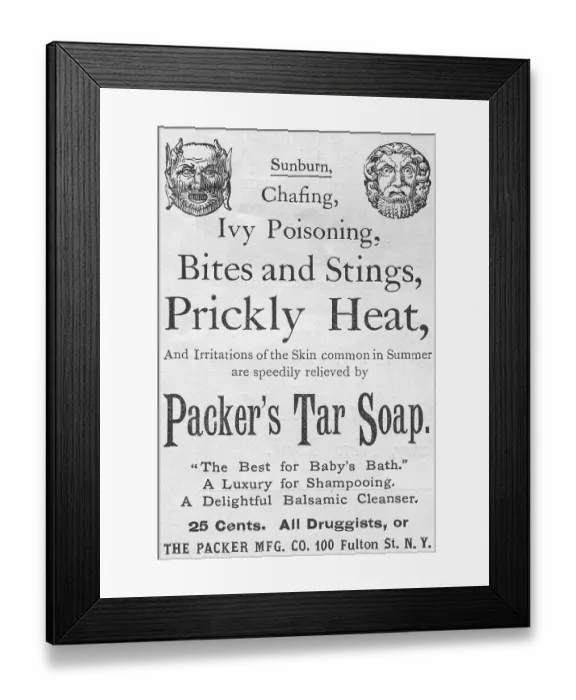 Framed Print : Packer's Tar Soap Framed Print : Packer's Tar Soap