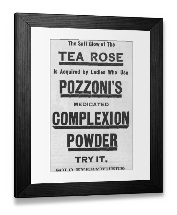 Framed Print : Pozzoni's Complexion Powder Framed Print : Pozzoni's Complexion Powder