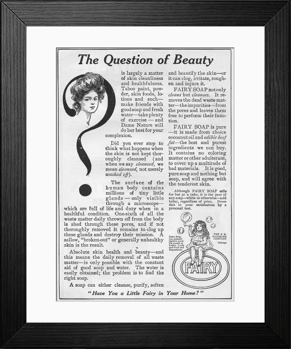Framed Print : Fairy Soap