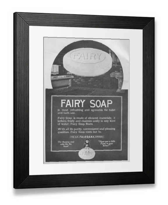 Framed Print : Fairy Soap Framed Print : Fairy Soap