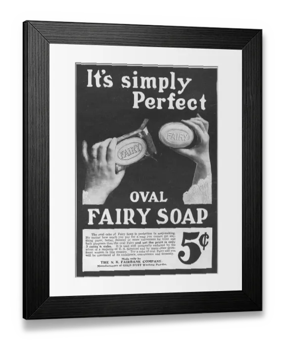 Framed Print : Fairy Soap Framed Print : Fairy Soap