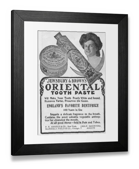 Framed Print : Oriental Tooth Paste Framed Print : Oriental Tooth Paste