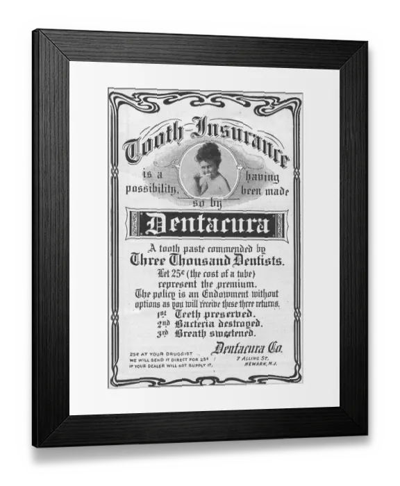 Framed Print : Dentacura Tooth Paste Framed Print : Dentacura Tooth Paste