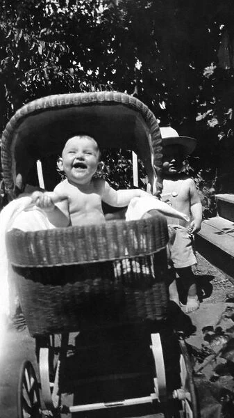 1-6 months, 557, antique, archival, black & white, black and white, carriage, caucasian
