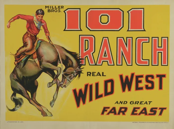 Framed Print : 101 Ranch. Miller Brothers '101 Ranch' real wild west show poster Framed Print : 101 Ranch. Miller Brothers '101 Ranch' real wild west show poster