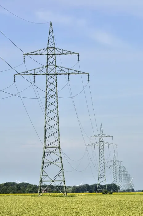 Framed Print : 110 kV high-voltage electricity line in the Gotteskoog polder near Niebuell, district of North Frisia, Schleswig-Holstein, Germany, Europe Framed Print : 110 kV high-voltage electricity line in the Gotteskoog polder near Niebuell, district of North Frisia, Schleswig-Holstein, Germany, Europe