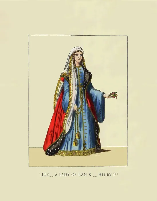 Framed Print : 1120 Lady of Rank - Henry 1st Framed Print : 1120 Lady of Rank - Henry 1st