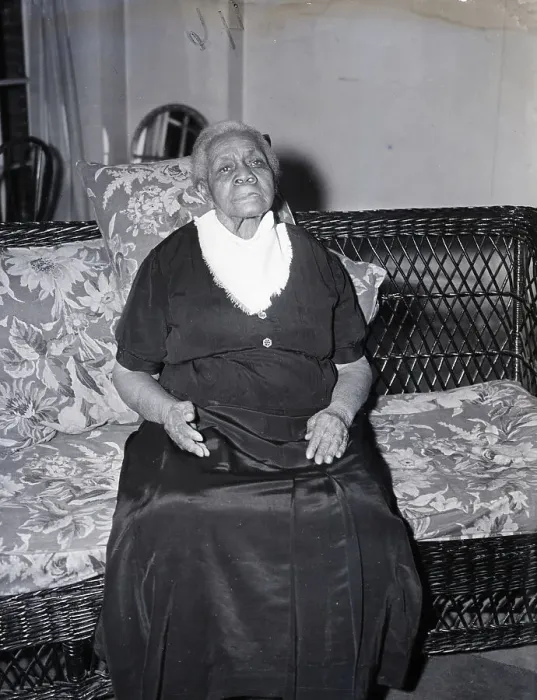 Framed Print : 119-Year-Old Black Woman Seated Framed Print : 119-Year-Old Black Woman Seated