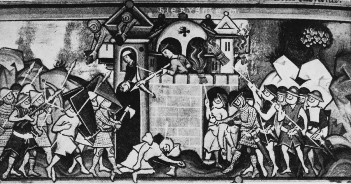 Framed Print : 13th Century Siege Framed Print : 13th Century Siege