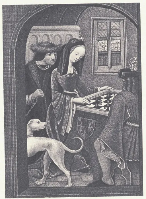 Framed Print : 15th Century Chess Match Framed Print : 15th Century Chess Match