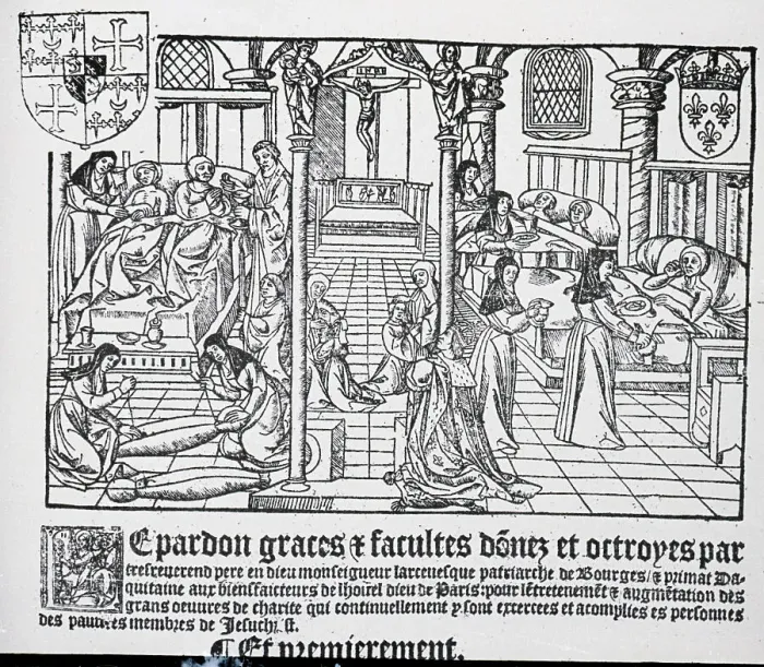 Framed Print : 15Th Century Hospital Scene Framed Print : 15Th Century Hospital Scene