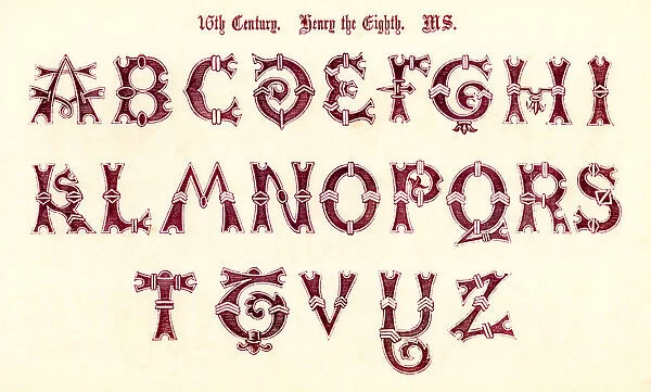 16th Century Style Alphabet