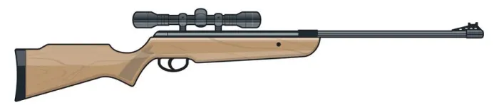 Framed Print : 177 air rifle