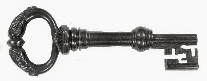 Framed Print : 17th Century Skeleton Key Framed Print : 17th Century Skeleton Key
