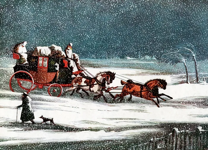 Framed Print : 1800s 1830s WINTER SNOW Framed Print : 1800s 1830s WINTER SNOW