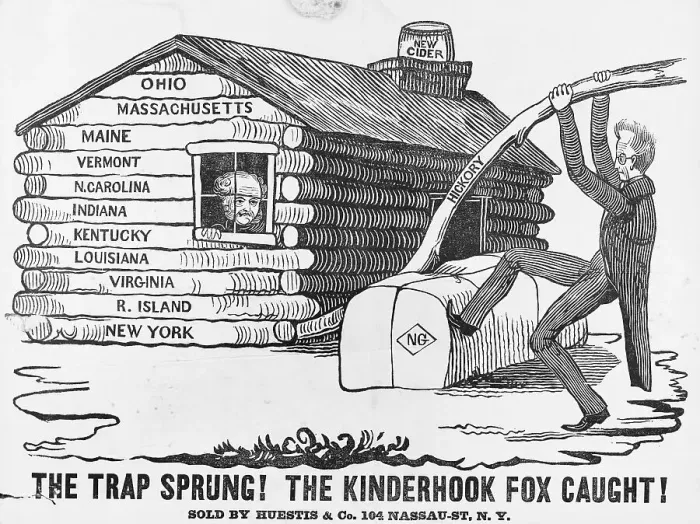 Framed Print : 1840 Presidential Election Cartoon