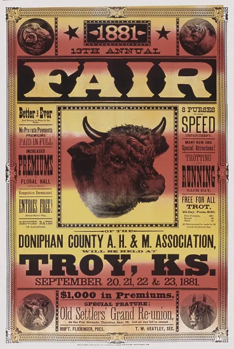 Framed Print : 1881 13th Annual Fair Framed Print : 1881 13th Annual Fair