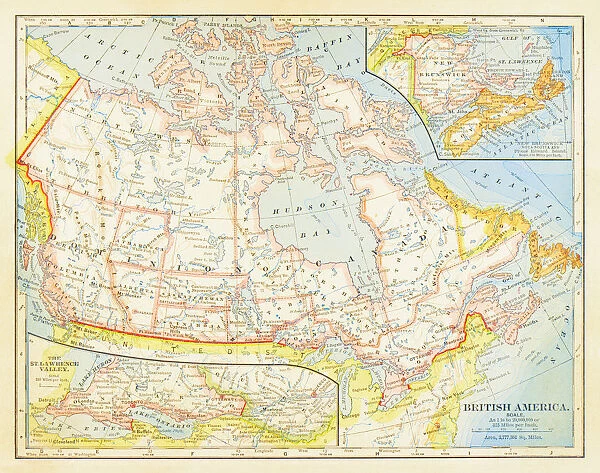 1883 Dominion Of Canada Map