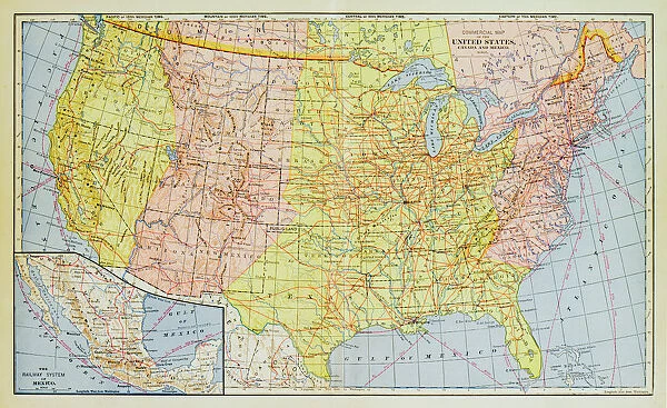 1883 United States Map