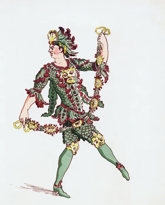 Framed Print : 18th Century Ballet Costume Framed Print : 18th Century Ballet Costume