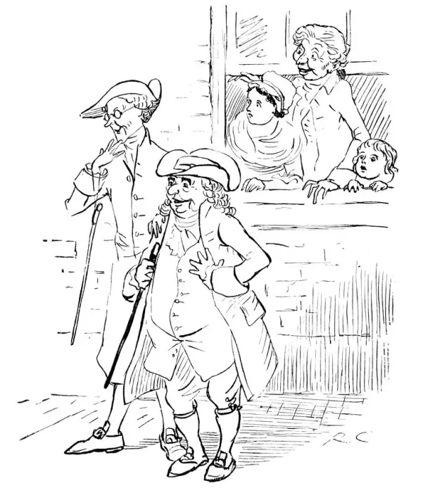 Framed Print : 18th Century English Villagers Framed Print : 18th Century English Villagers