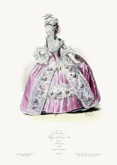Framed Print : 18th Century Fashion - Duchess
