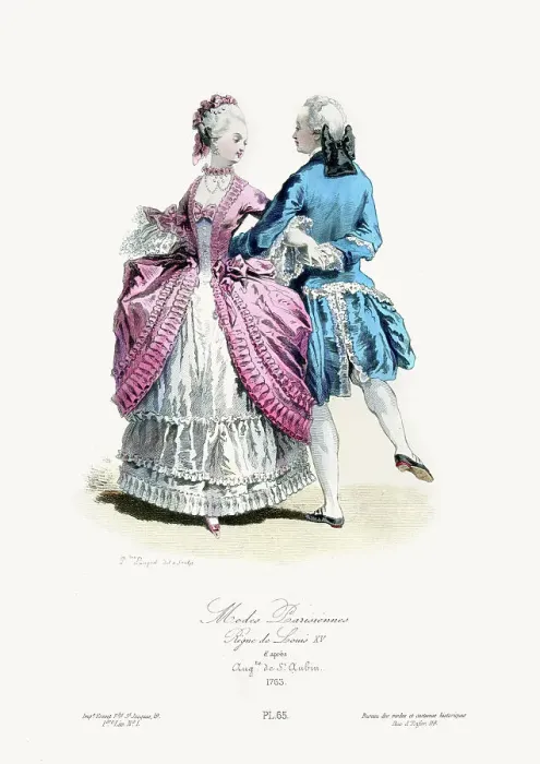 Framed Print : 18th Century Fashion - Paris Framed Print : 18th Century Fashion - Paris