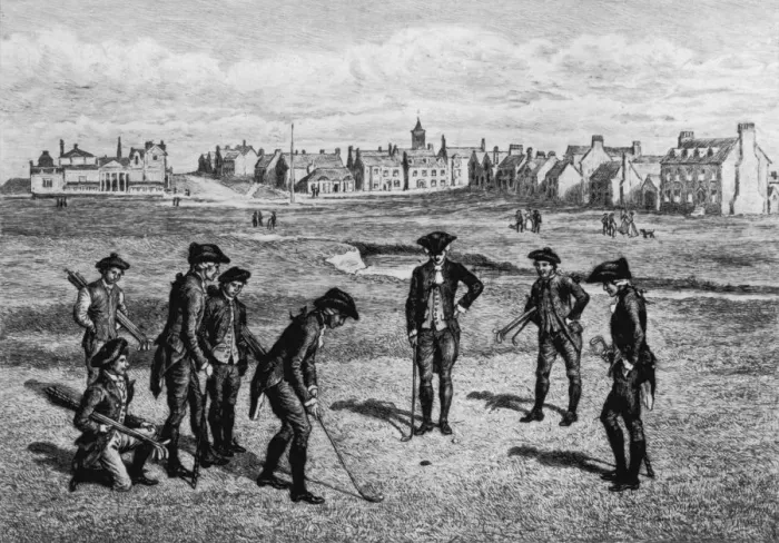 Framed Print : 18th Century Golfers Framed Print : 18th Century Golfers