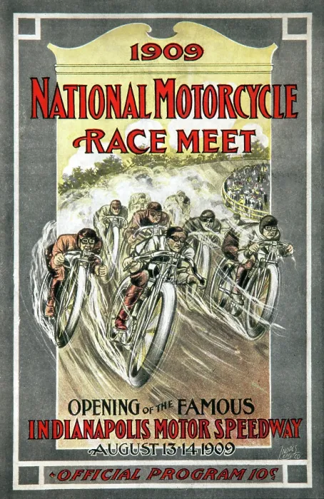 Framed Print : 1909 National Motorcycle Race Meet Framed Print : 1909 National Motorcycle Race Meet