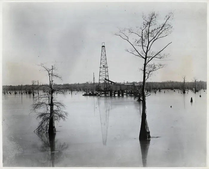 Framed Print : 1910; The First Drill On A Lake Framed Print : 1910; The First Drill On A Lake