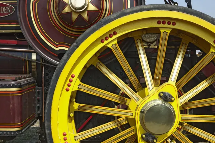 Framed Print : 1920s, 7nhp, circa 1920, detail, fowler, fowler 7nhp showmans road locomotive, iron maiden, no