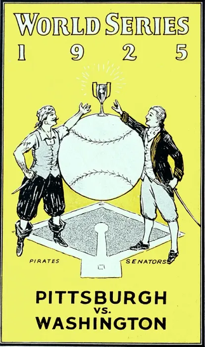 Framed Print : 1925 World Series Poster Framed Print : 1925 World Series Poster