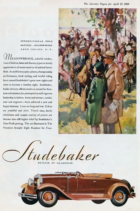 Framed Print : 1929 Studebaker Advertisement Framed Print : 1929 Studebaker Advertisement