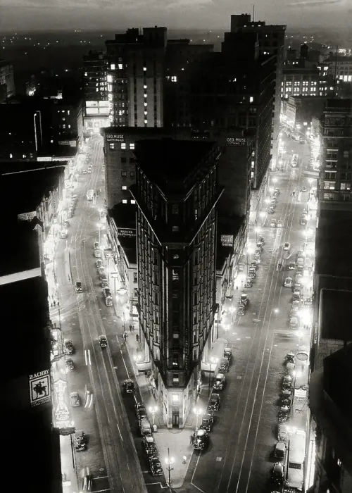 Framed Print : 1930s Atlanta at Night Framed Print : 1930s Atlanta at Night