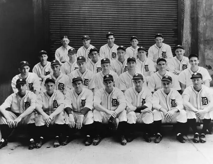 Framed Print : 1935 Team Portrait of Detroit Tigers Framed Print : 1935 Team Portrait of Detroit Tigers