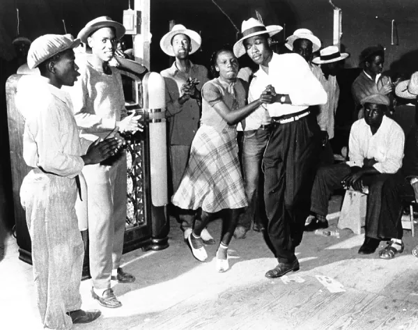 1940s Juke Joint Print: African-American Dance Scene. Art Prints