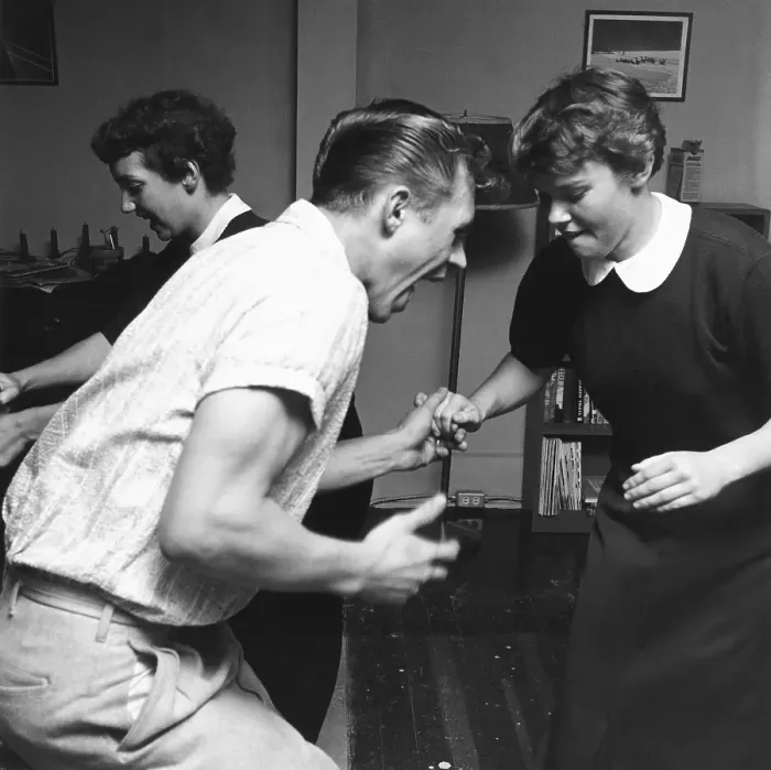 Framed Print : 1950s, Couples Dancing Framed Print : 1950s, Couples Dancing