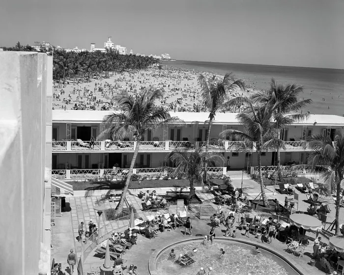 Framed Print : 1950s ELEVATED VIEW OF