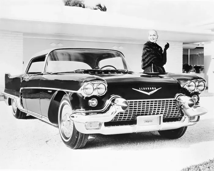 Framed Print : 1957 Cadillac Eldorado Brougham in Driveway Framed Print : 1957 Cadillac Eldorado Brougham in Driveway