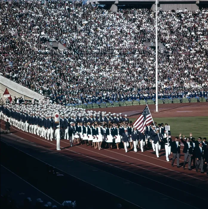 Framed Print : The 1964 Tokyo Olympic Opening Ceremony Framed Print : The 1964 Tokyo Olympic Opening Ceremony